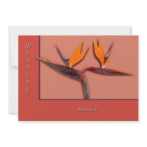 Bird of Paradise Personalized Invitations