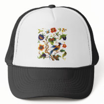 Bird of Paradise Jacobean Embroidery Hat