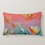 Bird of Paradise Lumbar pillow from art pillows
