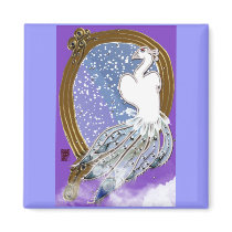 bird of paradise magnet by wolffreeborn bird of paradise magnet