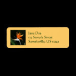 Bird of Paradise Return Address Label