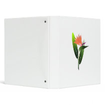 Bird of Paradise Silk Screen Vinyl Binder