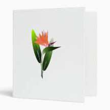 Bird of Paradise Silk Screen Vinyl Binder