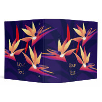 Bird of Paradise Tropical Floral Binder by windyone Bird of Paradise Tropical Floral Binder