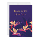 Bird-of Paradise Tropical Floral Invitation