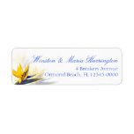 Bird of Paradise Tropical Skinny Address Label labels