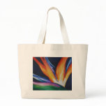 Bird of Paradise Watercolor Art Canvas Bag