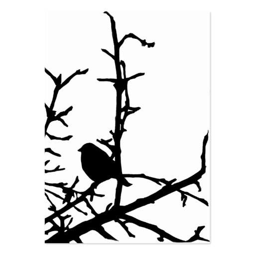 Bird on a Branch ATC Business Card (front side)