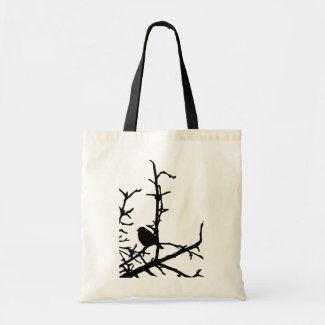 Bird on a Branch Budget Tote Bag