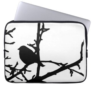 Bird on a Branch Computer Sleeves