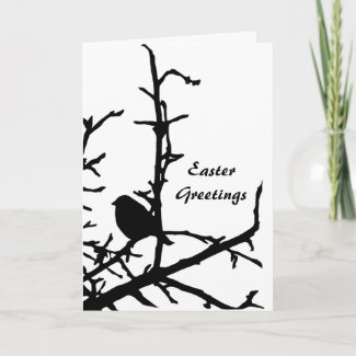 Bird on a Branch Easter Cards