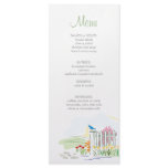Bird on a Fence Shower Menu Rack Card