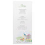 Bird on a Fence Shower Menu Rack Card