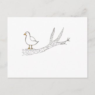 Bird on a Limb postcard