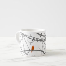 Bird on a Maple Espresso Cups