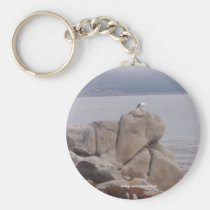 Bird on a Rock Keychain keychains