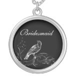 Bird on a Scroll Personalized Necklace