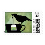 Bird on a Teacup Postage Stamps