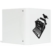 Bird on a Typewriter Binder