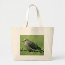 "Bird on a Wire" Dove Canvas Bag