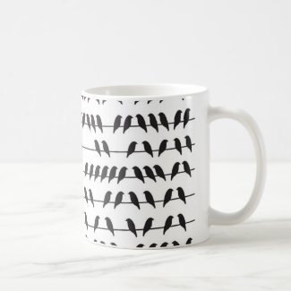 bird on a wire mug
