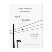 BIRD ON A WIRE postcards
