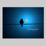 Bird on a Wire / Thinking of You Postcard postcards