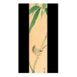 Bird on Bamboo tree by Seitei Watanabe 1851- 1918 Business Cards