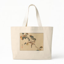 BIRD ON FRUIT TREE bags by pjwuebker BIRD ON FRUIT TREE bags