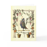 Bird on Swing Greeting Cards