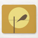 Bird On The Line mousepads by oliveade Bird On The Line mousepads