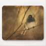 Bird on Winter Branch - Mousepad