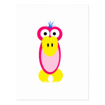 bird Pink postcards