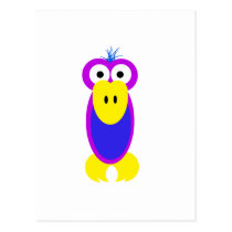 bird purple postcards