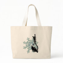BIRD RESTING ON A NOOSE CANVAS BAG