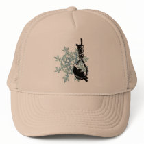 BIRD RESTING ON A NOOSE MESH HATS