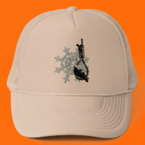 BIRD RESTING ON A NOOSE hats