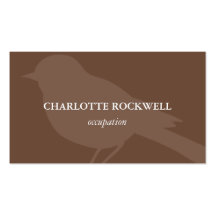 Bird Silhouette Business Card