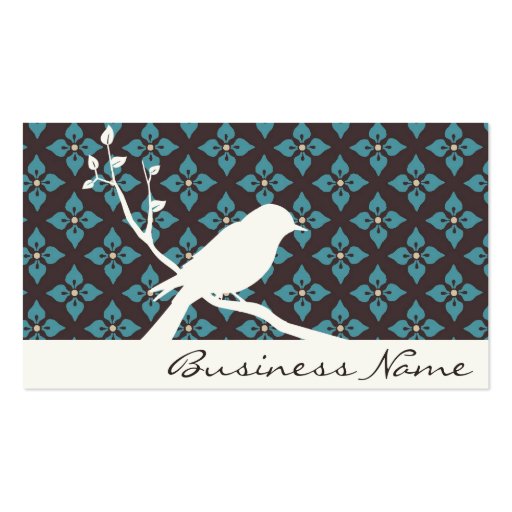 Bird Silhouette Business Card (front side)