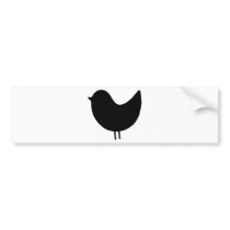 Bird Silhouette Design! Bumper Sticker