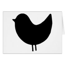 Bird Silhouette Design! Greeting Card