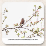 Bird Singing a Happy Song Coasters