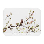 Bird Singing a Happy Song Rectangular Magnet