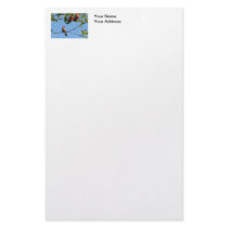 Bird Singing in an Apple Tree Stationery Paper