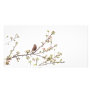 Bird Singing with Spring Flowers Customized Photo Card