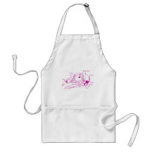 Bird Skull Illustration Apron
