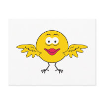 Bird  Smiley Face postcards