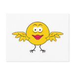 Bird  Smiley Face Postcard
