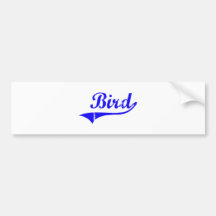 Bird Surname Classic Style Bumper Stickers
