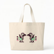 Bird Talking : Tribal Art bags by anamika11 Bird Talking : Tribal Art bags